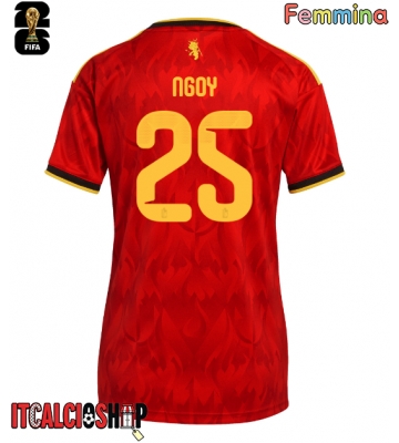 Belgio Nathan Ngoy #25 Prima Maglia Femmina Mondiali 2026 Manica Corta